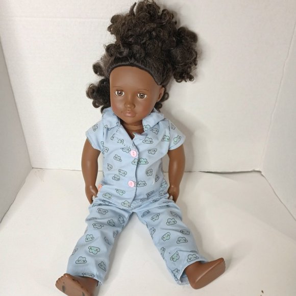 Our Generation Gloria Brown Eyes African American 18" Sleepover Doll in Pajamas - Picture 1 of 8